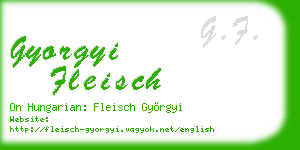 gyorgyi fleisch business card